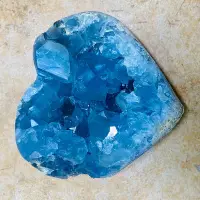 在飛比找Yahoo!奇摩拍賣優惠-12天然天青石 藍晶洞原石 藍水晶簇塊 晶體標本 原礦原色 
