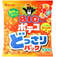 在飛比找Yahoo奇摩購物中心優惠-Tohato東鳩 BIG手指圈圈餅-雞汁風味 100g