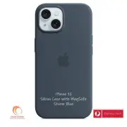 iPhone 15 Silicone Case with MagSafe — Storm Blue