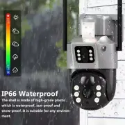 4MP WiFi Dual Lens Solar Battery Powered Wireless Outdoor Security Camera System
