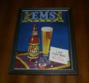 EMS BEER FRAMED COLOR AD PRINT - A NEW TASTE THRILL