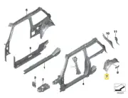 A New MINI F56 F57 Cabrio Wheel Arch Outer Rear Right 41007410856