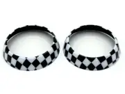 2PCS Conditioner Vent Outer ring Cover Cap Case For MINI Cooper F55 Hardtop 01 (for: Mini)