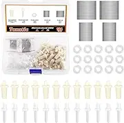Tanstic 200Pcs Plantation Shutter Repair Kit, Includes Spring Loaded Shutter Pins, 0.62 Inch/0.78 Inch Tilt Rod Louvers Staples, Washers, Repair Pins for Windows Tools Supplies