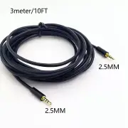 Male to Male 2.5mm to 2.5mm Stereo Headset Headphone Jack Cable 3meter 10ft