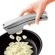 Garlic Slicer Manual Stainless Steel Silver Medium Modern Easy Clean Kitchen