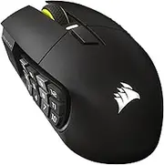 CORSAIR Scimitar Elite Wireless SE MMO Gaming Mouse – 33,000 DPI, 16 Programmable Buttons, Adjustable Key Slider™, 1K Hyper-Polling, Up to 150hrs Battery – PC, PS5, PS4, Xbox, Mac – Gunmetal