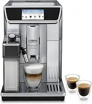 De'Longhi Primadonna Elite Experience Fully Automatic Coffee Machine, ECAM65085MS, Black/Silver