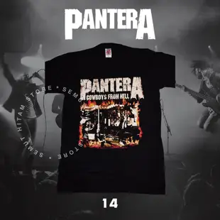 T 恤 PANTERA COWBOYS FROM HELL 內置搖滾金屬音樂樂隊 Prapatan Rebel Puri