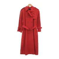 在飛比找蝦皮購物優惠-Burberry 博柏利 外套 長版風衣 大衣棉 紅色 日本