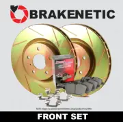 FRONT BRAKENETIC Sport Slotted Brake Rotors + Ceramic Pads JCW GP 35.34160.51 (for: Mini)