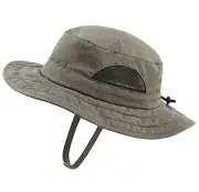 Kids Sun Hat for Boys Girls Wide Brim Bucket Hat UPF 50+ 2-6 Years Army Green