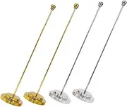 jojofuny 4Pcs Desktop Flagpole Stand Sturdy Table Flag Display Bracket for Flags for Parties Festivals and Events Includes Poles