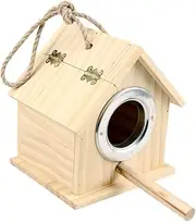 LIGHTAOTAO 1Pc Wooden Bird Nest for Parrots Durable Natural Breeding Box Nest for Resting Playing Bird Cage Accessory for Comfort and Shelter