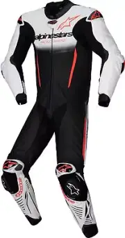 Alpinestars GP-R7 Mens Leather Motorcycle 1-Piece Suit White/Black/Red