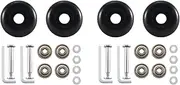 [Lrocaoai] 50 x 22 mm Set of 4 Luggage Suitcase Replacement Wheels, PU Swivel Caster Wheels Carbon Steel Bearings Repair Kits