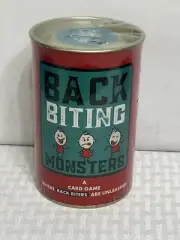 Back Biting Monsters Card Game NEW In Can Ages14+ 2-4players