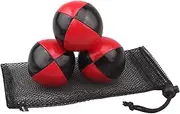 koolsoo 3 Pieces Juggling Balls Hand Throwing Juggling Toy Balls, with Mesh Bag, Soft Durable Acrobatics Toss Balls for Park Training