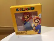 2016 NINTENDO--SUPER MARIO--3" MARIO 3D ORNAMENT FIGURE (NEW) GAMESTOP EXCLUSIVE