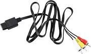Composite Video Cable N64 AV Cord Ultra Thick Color Coded Connectors 1.8m