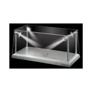 King Creation Display Show Case LED Light Silver Base for Diecast Models 1:18