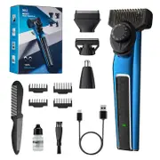 4 in 1 Multi-functional Men's Electric Shaver Nose Hair Trimmer Shaver Oil Head Carving Hair Clipper Hair Cutting Machine