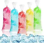 100 Ice Candy Bags 4x12 – Popsicle Mold Bags for Helados, Ice Pops, Smoothies