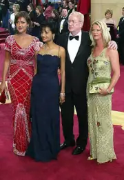 Michael Kane with Wife Daughters at The 75th Academy Awards - Arri- Old Photo 3