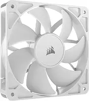 CORSAIR RS120 120mm PWM Fan – Daisy-Chain Connection – Low-Noise – Magnetic Dome Bearing – Single Pack – White