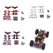 Upgraded Metal Parts Set Steering Cup Rear Wheel Seat Suspension Arm Upper Linkage Rod Shock Absorber for Wltoys 284131