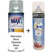 Auto Touch Up Paint Mercedes Benz Obsidian Black Code 197 Plus 1k Clear Coat