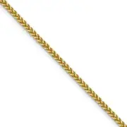 2.3mm, 14k Yellow Gold Hollow Wheat Chain Necklace
