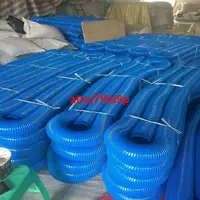 在飛比找蝦皮購物優惠-特價/藍色工業吸塵管塑料管PVC橡膠伸縮軟管 除塵管軟接頭波