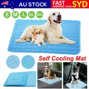 Pet Cooling Mat Dog Cat Puppy Sofa Bed Non-Toxic Summer Self-cool Cold Pad AU