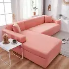 Corner Sofa Cover Elastic Spandex Sofa Cover Stretch Slipcovers for L Shape Sofa