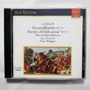 Bach Cantatas BWV 56 & 82 Max van Egmond Frans Bruggen CD 1989 RCA