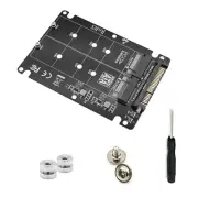 1pc M.2 NVME SSD Key M + NGFF SATA SSD Key B to U.2 SFF-8639 Adapter