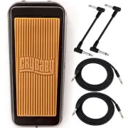 Dunlop CBJ95SB Special Edition Cry Baby Junior Wah Pedal, Black with Cables