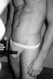 [O335] Male Model Showing Off Body To Viewer Fine Art Hunky Physique