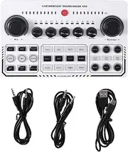 EACTEL X50 Professional Recording Studio Sound Cards Live Broadcast Audio Mixer Interface Ound Card for Live Broadcast