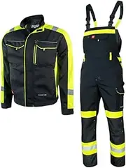 [KEILOR] Work Overalls Set Men's Work Jacket and Dungarees with Knee Pad Pockets