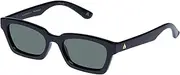 [AIRE] Uni-Sex Sculptor Black Rectangle Sunglasses