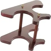 Stylish Wooden Wine Rack Countertop Liquor Bottle Display Home Decor Wine Organizer