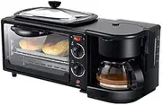 Multi-Function Electric Oven Oven Breakfast Machine Multifunctional Household Three in One Coffee Machine 9L Capacity 30 Minute Timer 100-230°C Temperature Control Commercial Kitchen