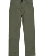 New NWT RVCA Boys Weekday Straight Fit Stretch Pant Olive Medium Rise Size 23x23