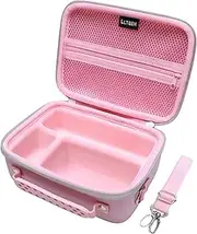 L LTGEM Hard Case for Sony Alpha ZV-E10 / ZV-1 / ZV-1F / ZV-1 II Vlog Camera with Shoulder Strap, Fits Vlogger Accessory Kit Tripod and Microphone - Travel Protective Carrying Storage Bag, Pink