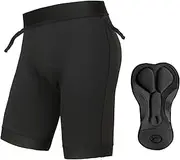 [REYSHIONWA] Men's Cycling Shorts with Seat Padding 4D Padded Cycling Shorts Breathable Quick-Drying MTB Trousers Bike Shorts