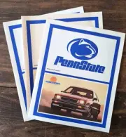 Vintage Penn State Student Subject Folder 1988 Plymouth Sundance Advertisement