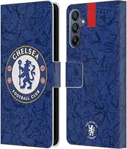 Head Case Designs Officially Licensed Chelsea Football Club Home 2019/20 Kit Leather Book Flip Case Cover Compatible with Samsung Galaxy A15