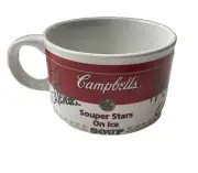 Campbell’s Souper Stars on Ice Ceramic Mug/Bowl 1998 Kwan Lipinski Bobek NEW
